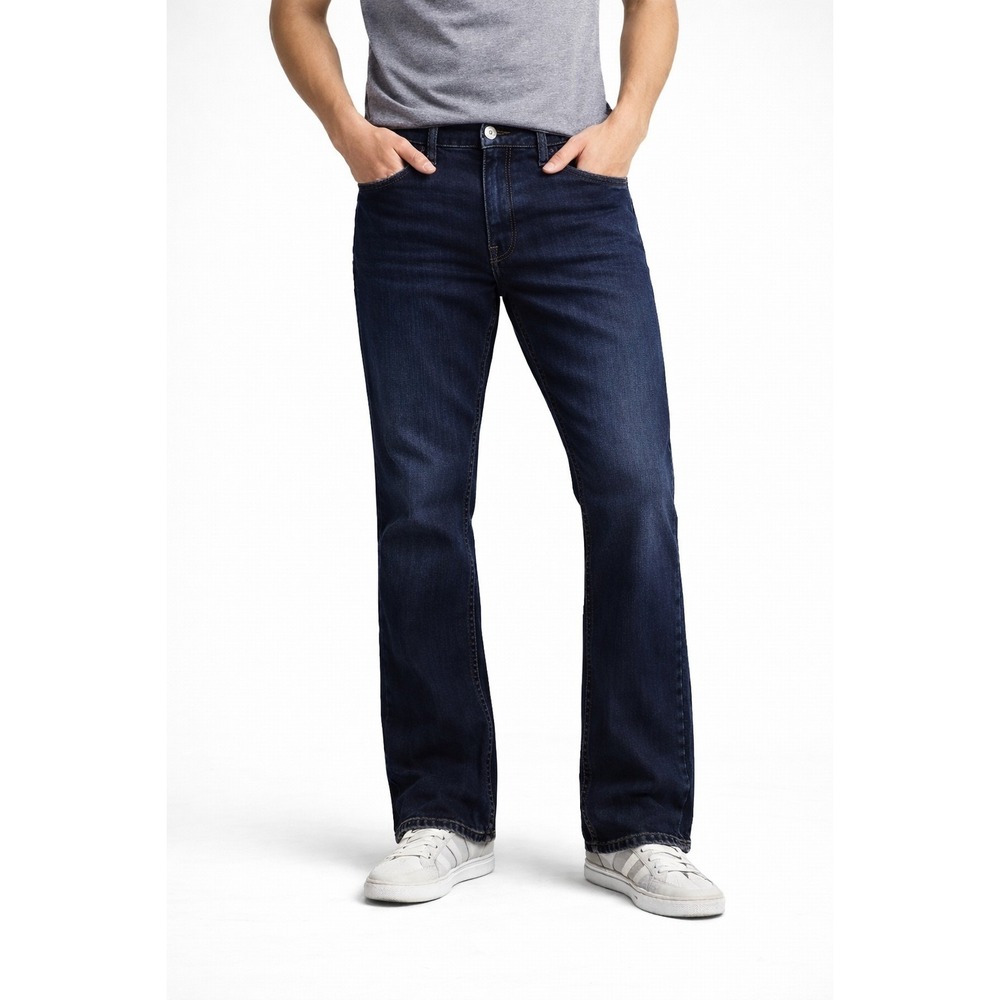 BUFFALO David Bitton Mens AXEL Slim‎ Stretch Jeans 38x30 Med Blue 5 Pocket